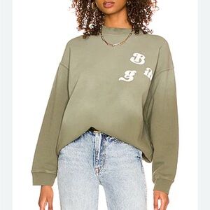 Anine Bing Khaki Green Crewneck Sweatshirt